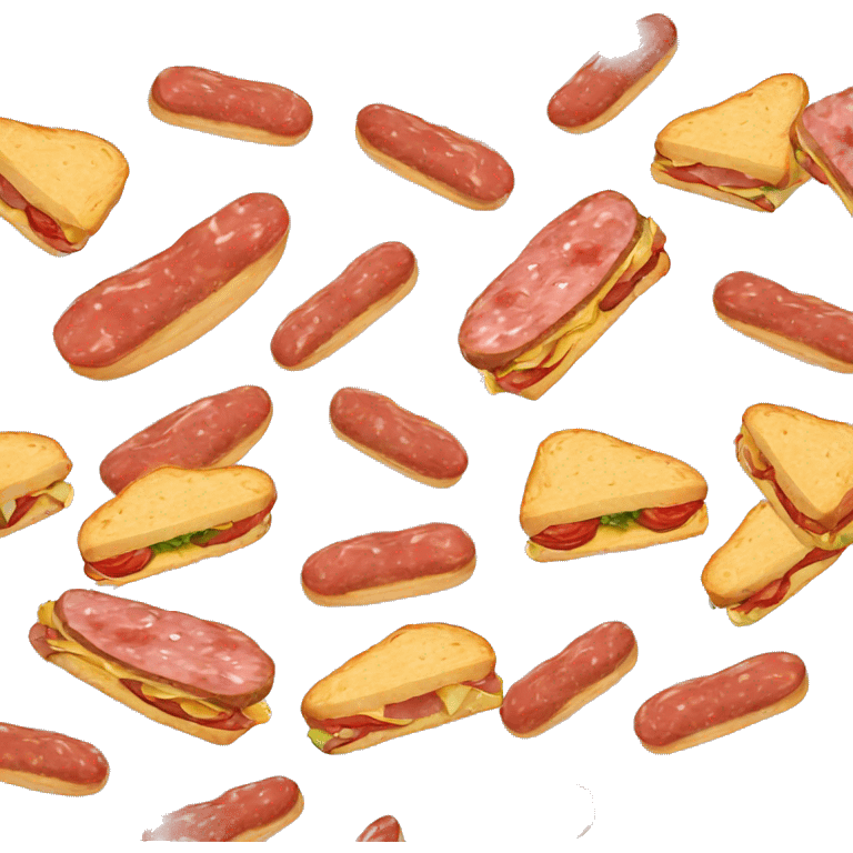 Salami sandwich emoji