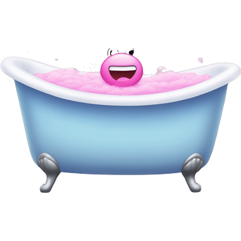 pink bubble bath emoji