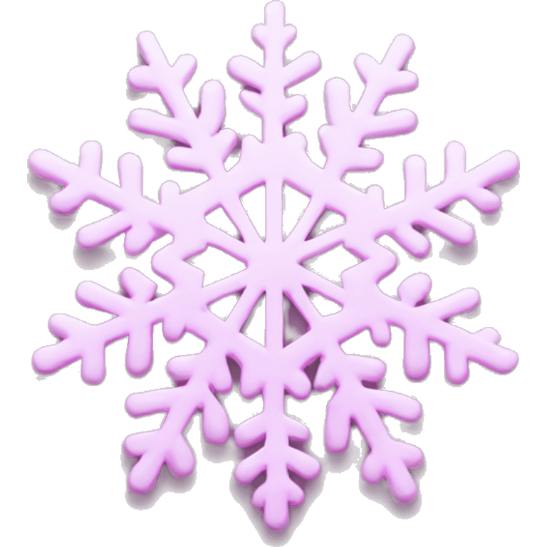 pastel pink snowflake  emoji