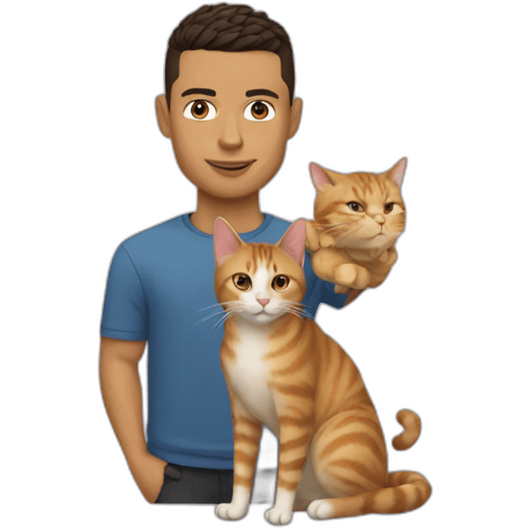 Ronaldo with cat emoji