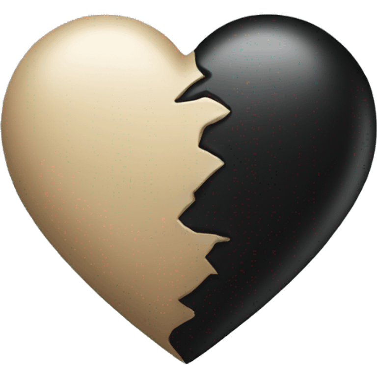 black heart break emoji