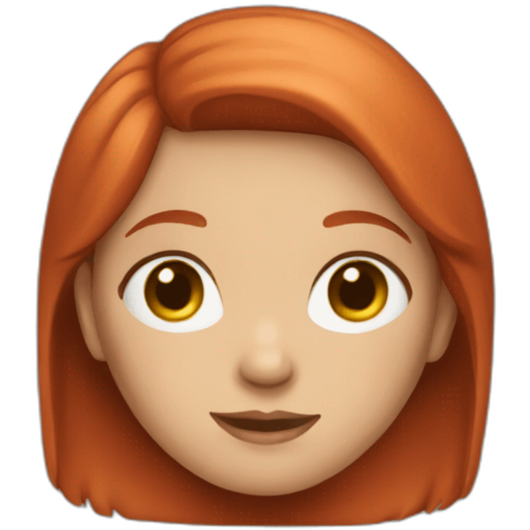 young girl with red hair emoji