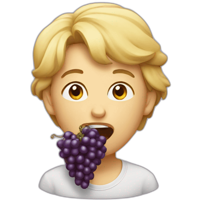 eating grape emoji