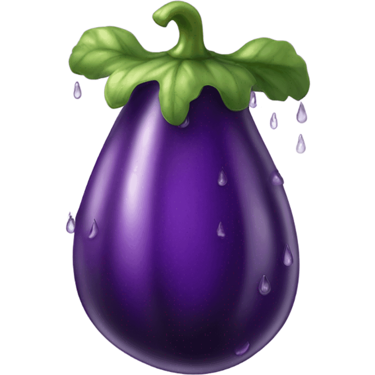 Wet eggplant  emoji