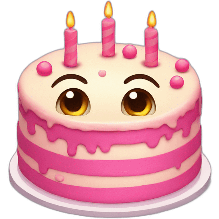 Cute birthday cake emoji