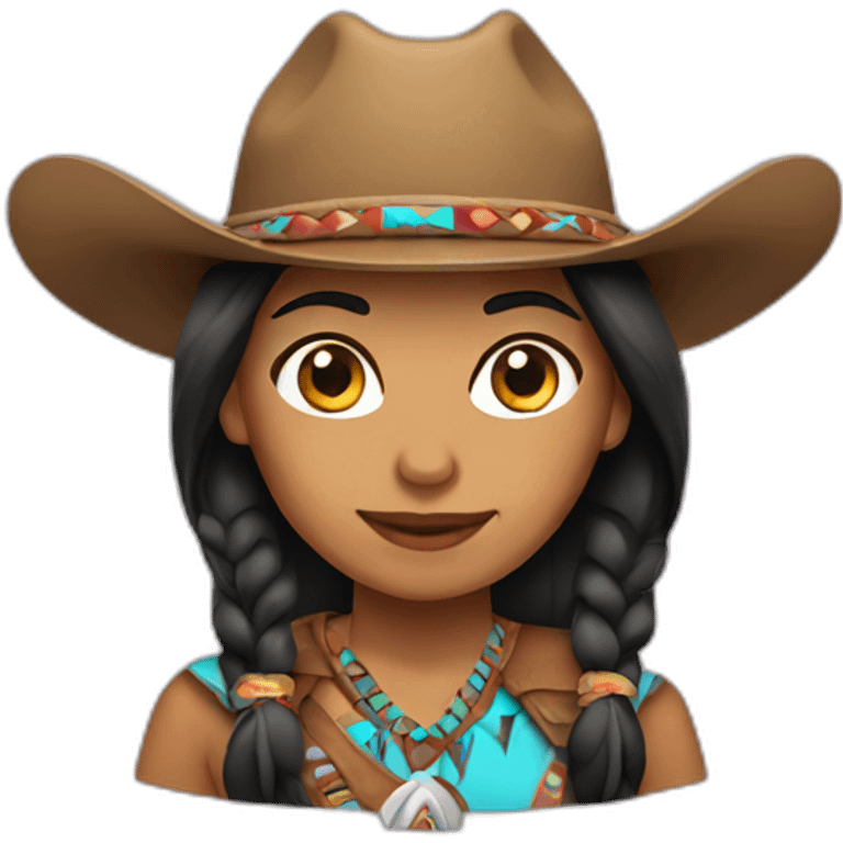 native american cowgirl emoji