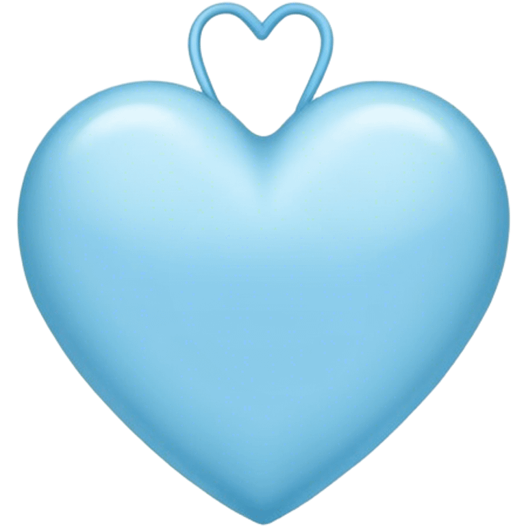 Light blue heart ￼ emoji