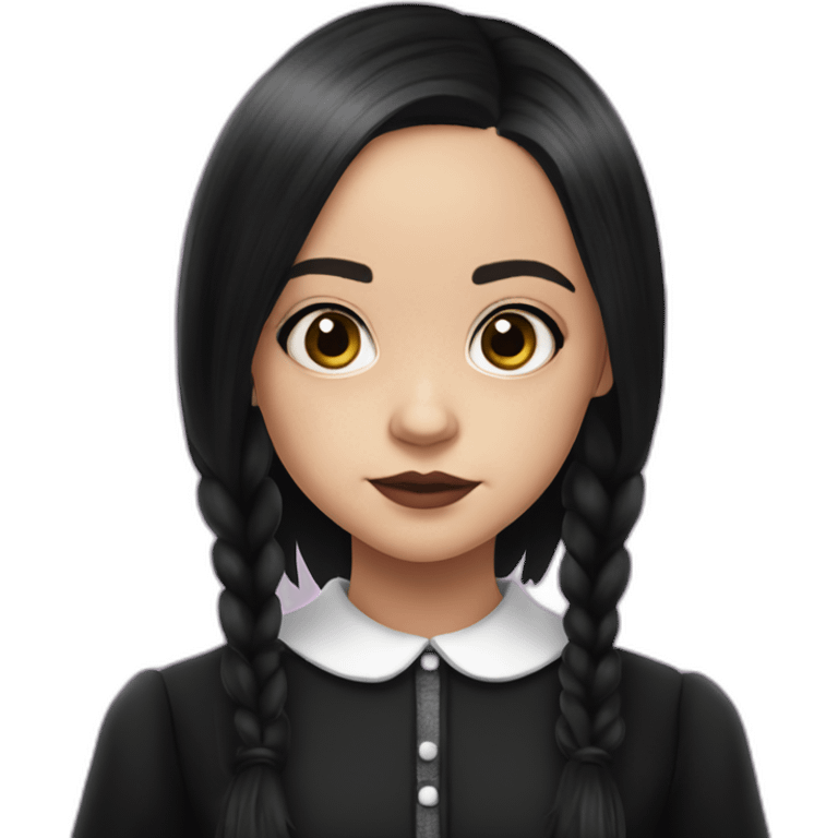 Jenna Ortega as Wednesday Addams emoji