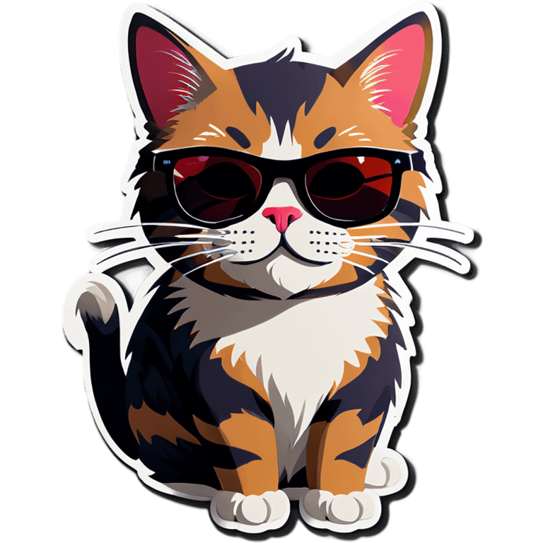 Cat with sunglasses emoji