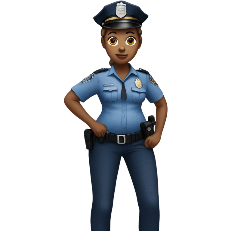 Realistic pregnant woman maternity photos police officer  emoji