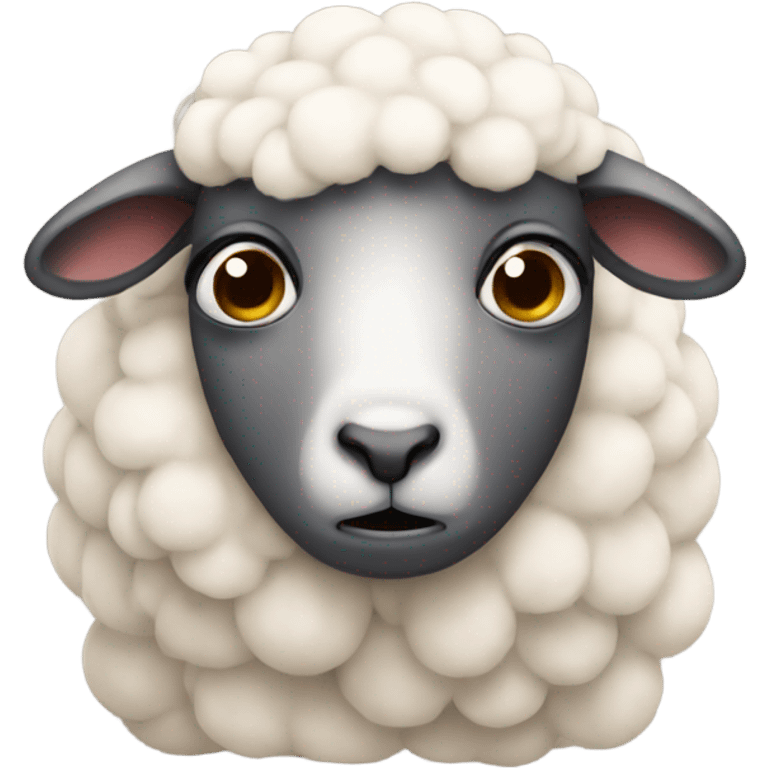 Very sad Sheep  emoji