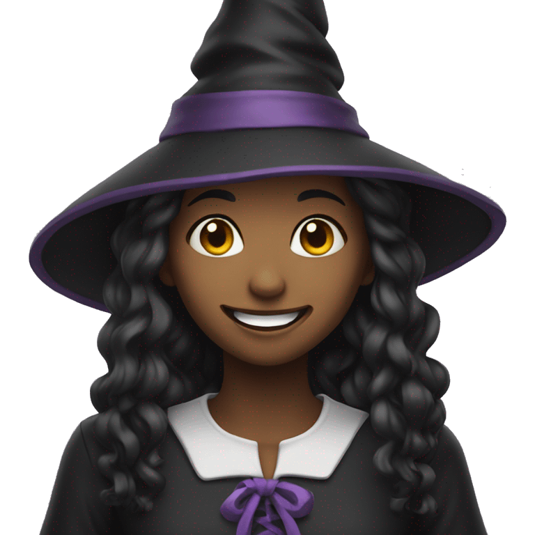 Smile witch girl emoji