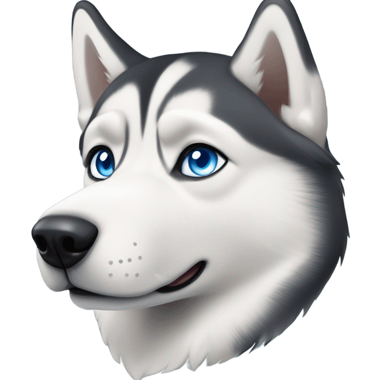 A Siberian husky emoji