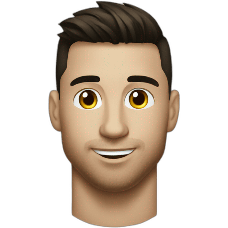 Ronaldo bisous messi emoji