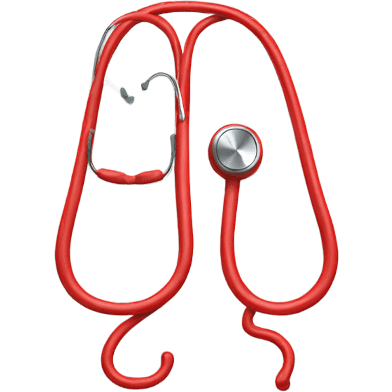 Red stethoscope  emoji