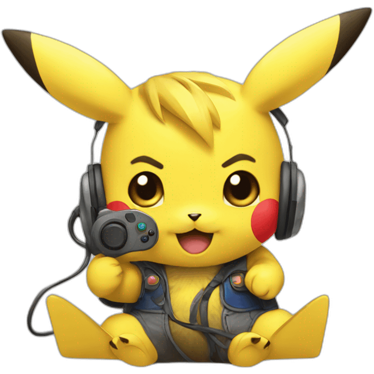 pikachu gamer emoji