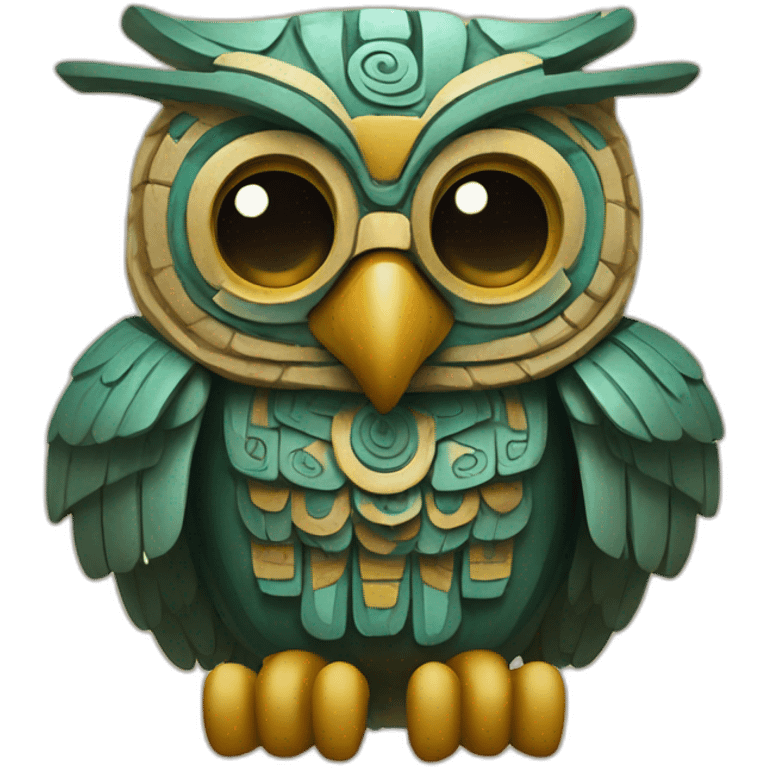 mayan owl hieroglyph emoji