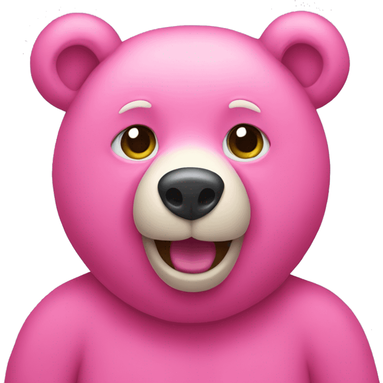 Pink bear emoji