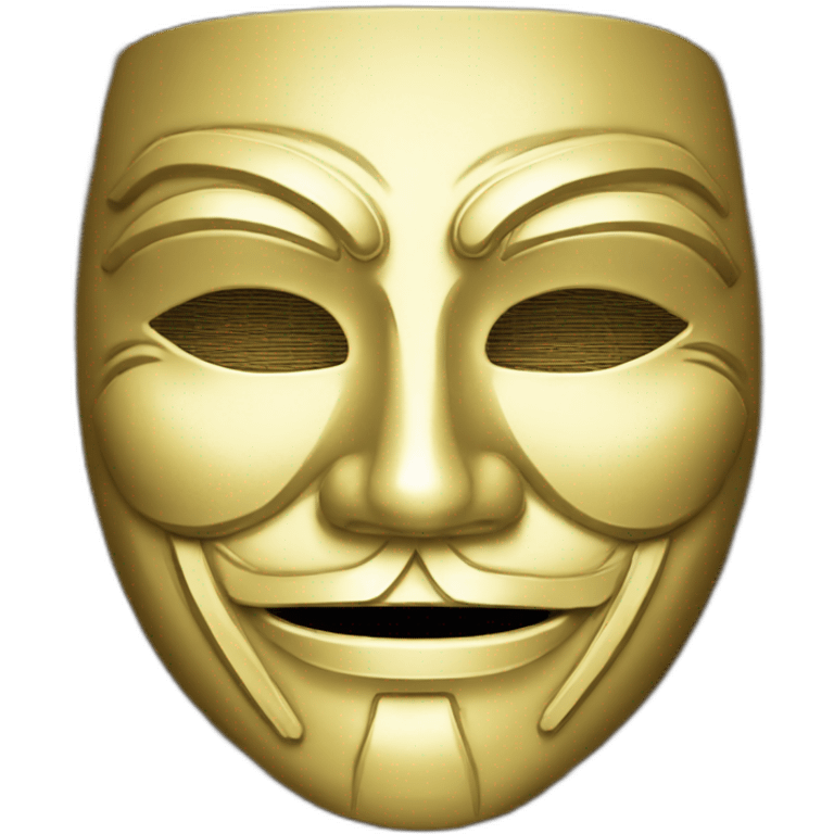 anonymous mask bitcoin emoji