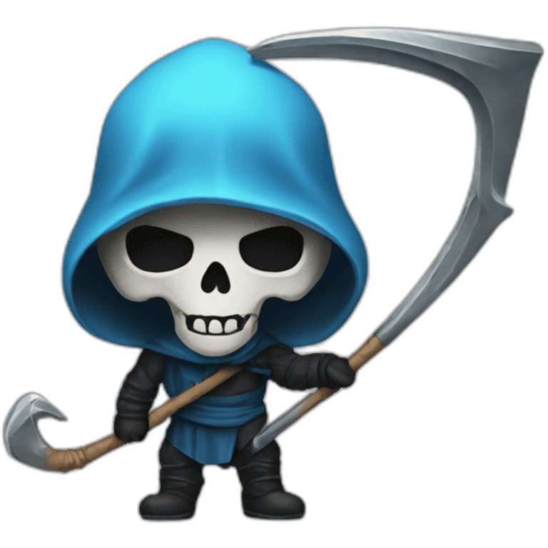 Death with a scythe emoji