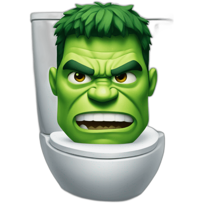 the hulk toilet emoji