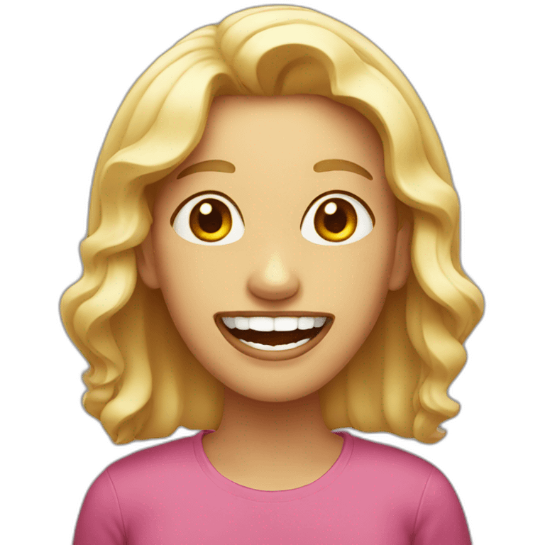 lady with crooked teeth emoji