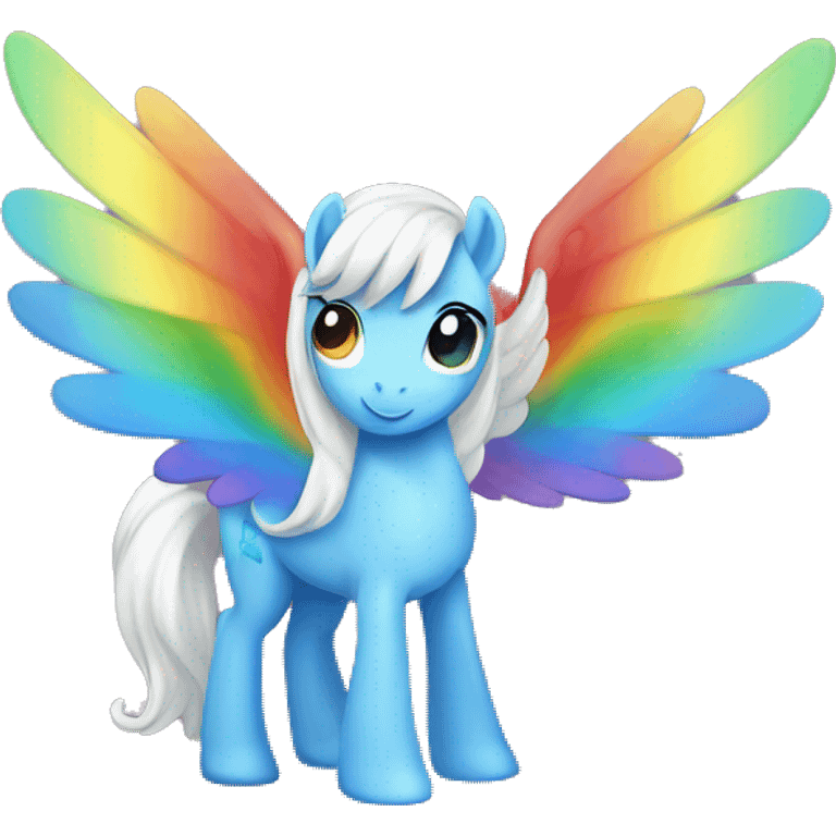 Rainbow pony with wings emoji