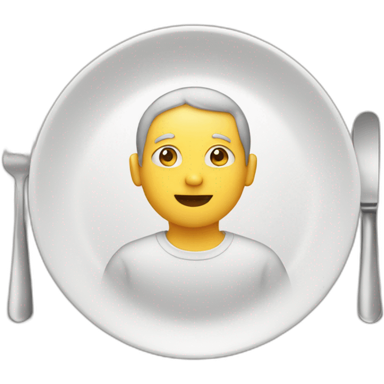 person in plate emoji