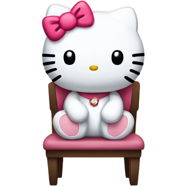 hello kitty sitting emoji