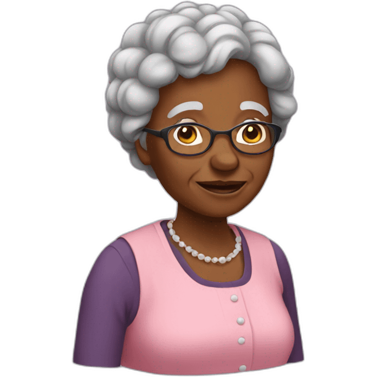 black grandma emoji