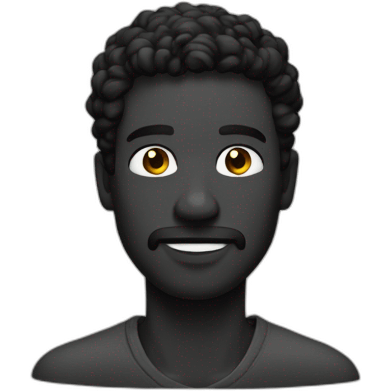 Homme noir qui tiens du coton  emoji