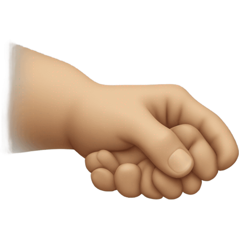 an extended hand with a human outline on top emoji