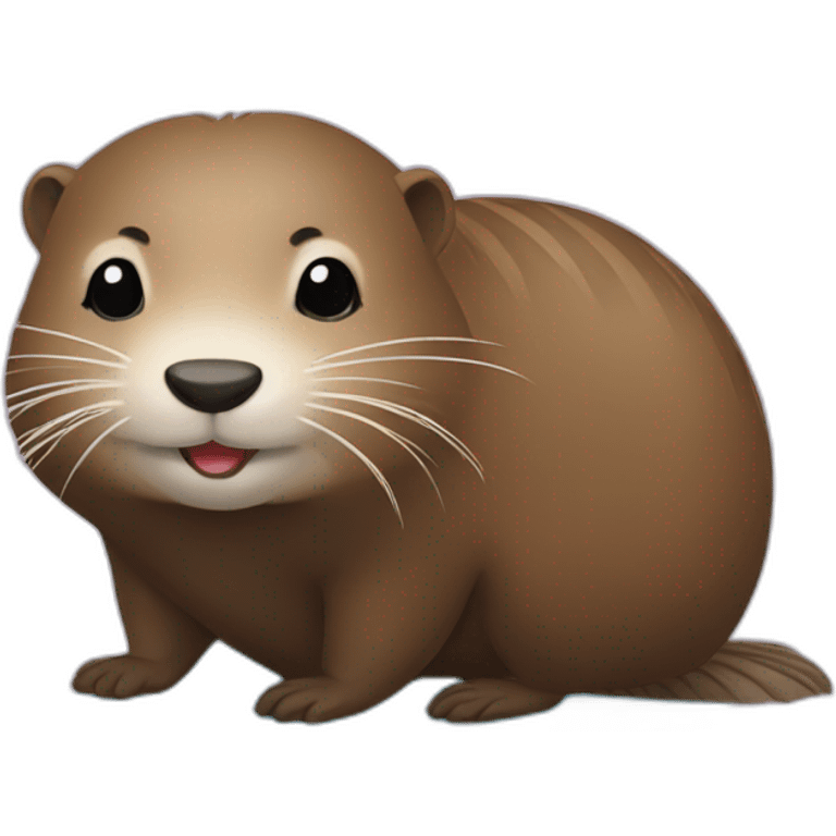 Nutria in love emoji