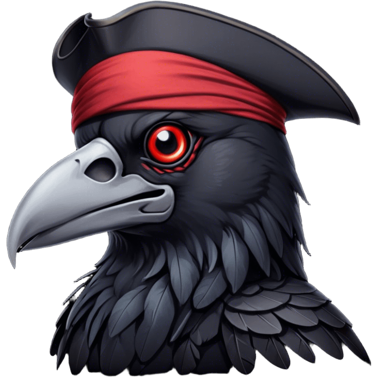 Pirate crow emoji