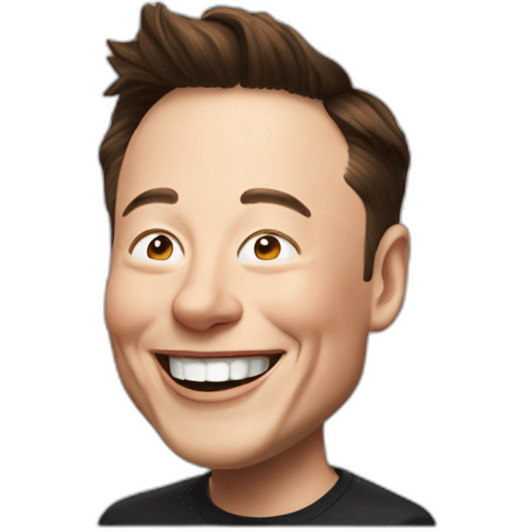 Laughing elon musk emoji