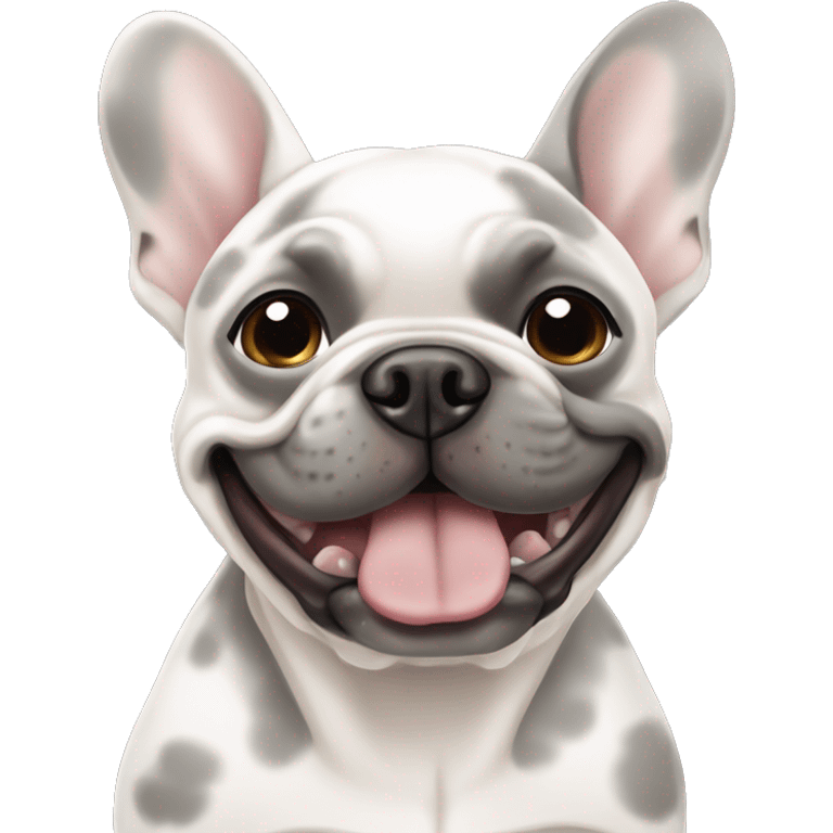 Merle French bulldog emoji