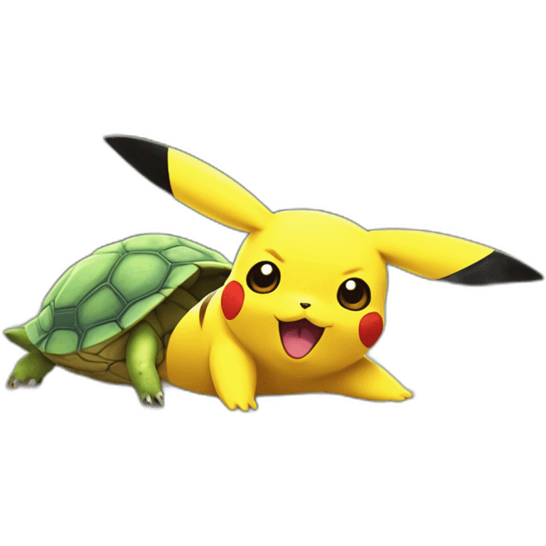 pikachu kill aa turtle emoji