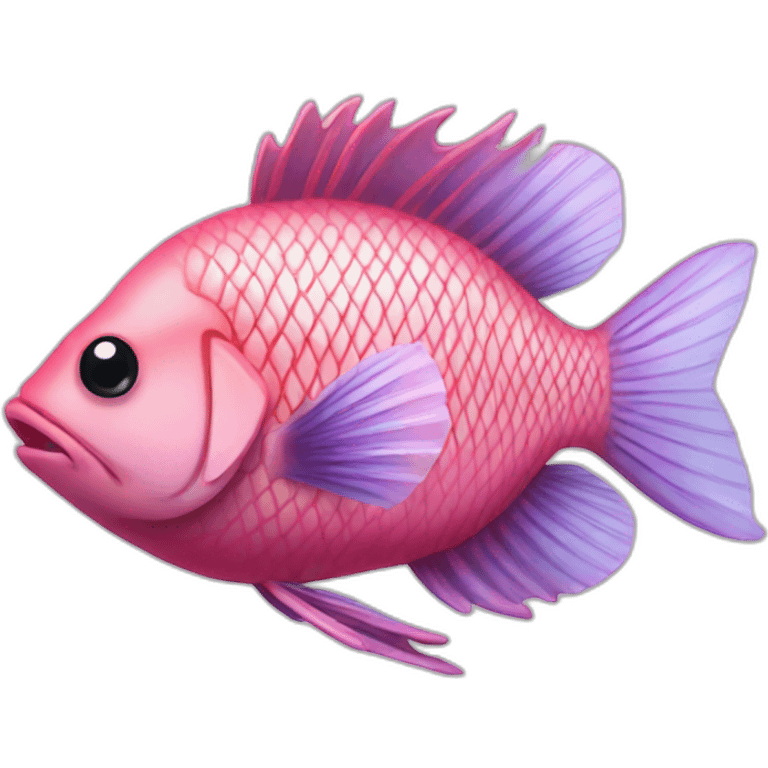 Pescado rosa emoji