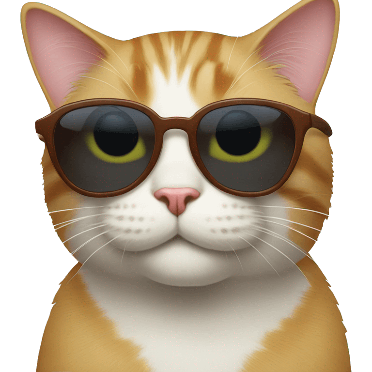 Cat with sunglasses saying “Hi Madlena” emoji