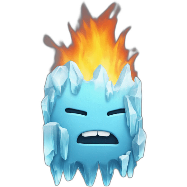 hielo y fuego emoji