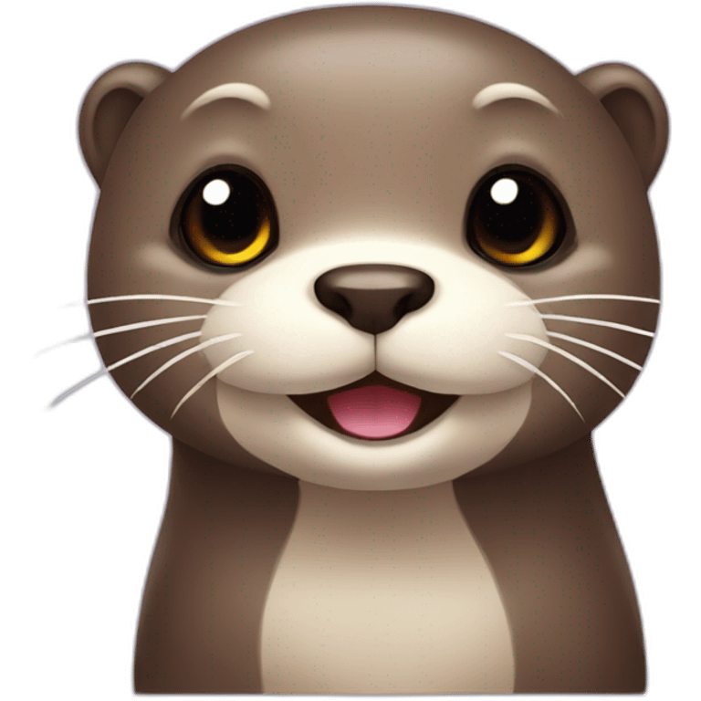 Cute otter emoji