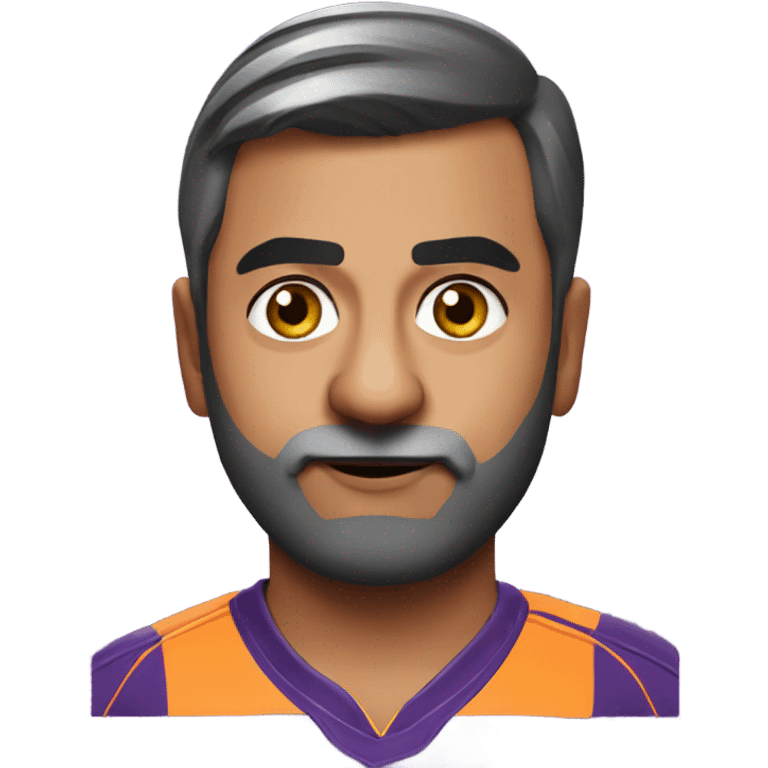 SANJAY DUTTA in KKR Jersey  emoji