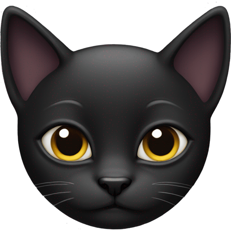 Black Cat funny emoji