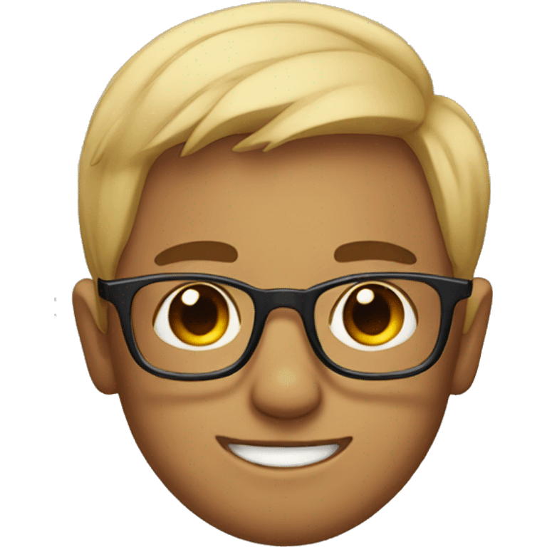 a boy with glasses emoji