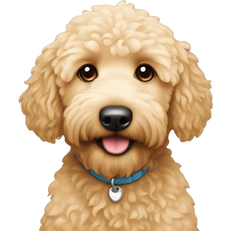 Mini golden doodle emoji