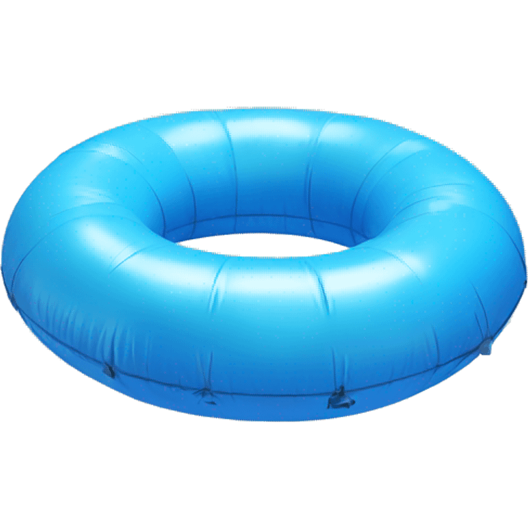 inflatable floating blue ring  emoji