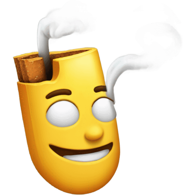 a smoking emoji emoji