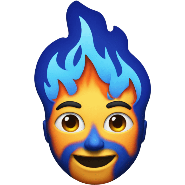 Blue flame emoji