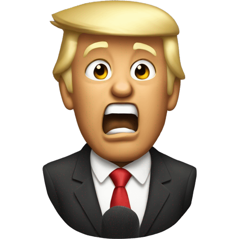 Donald Trump singing emoji