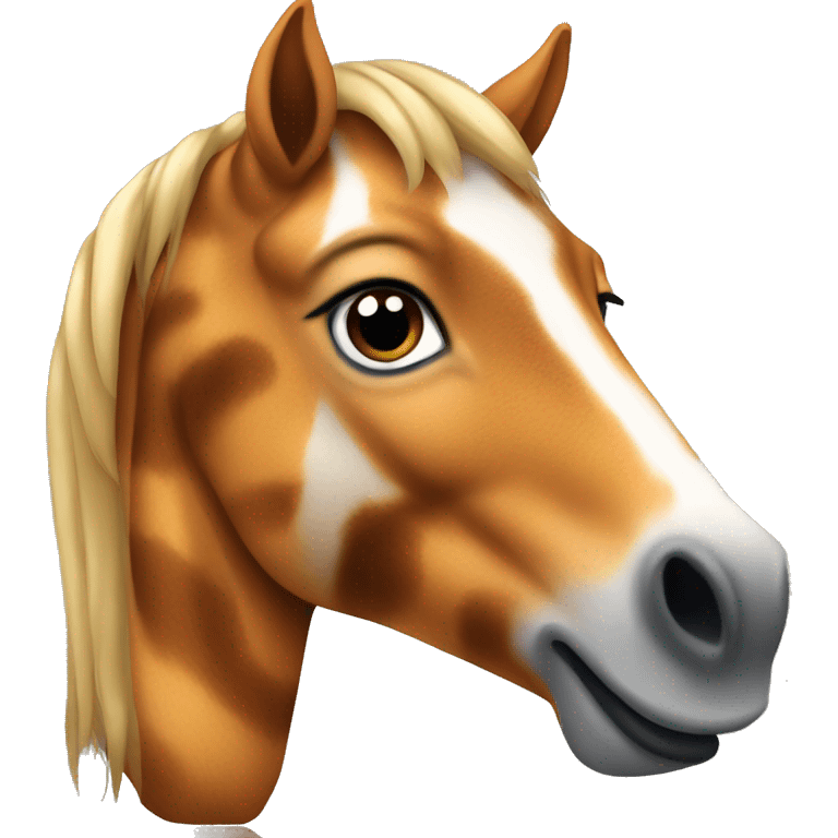 Horse in tiger skin emoji